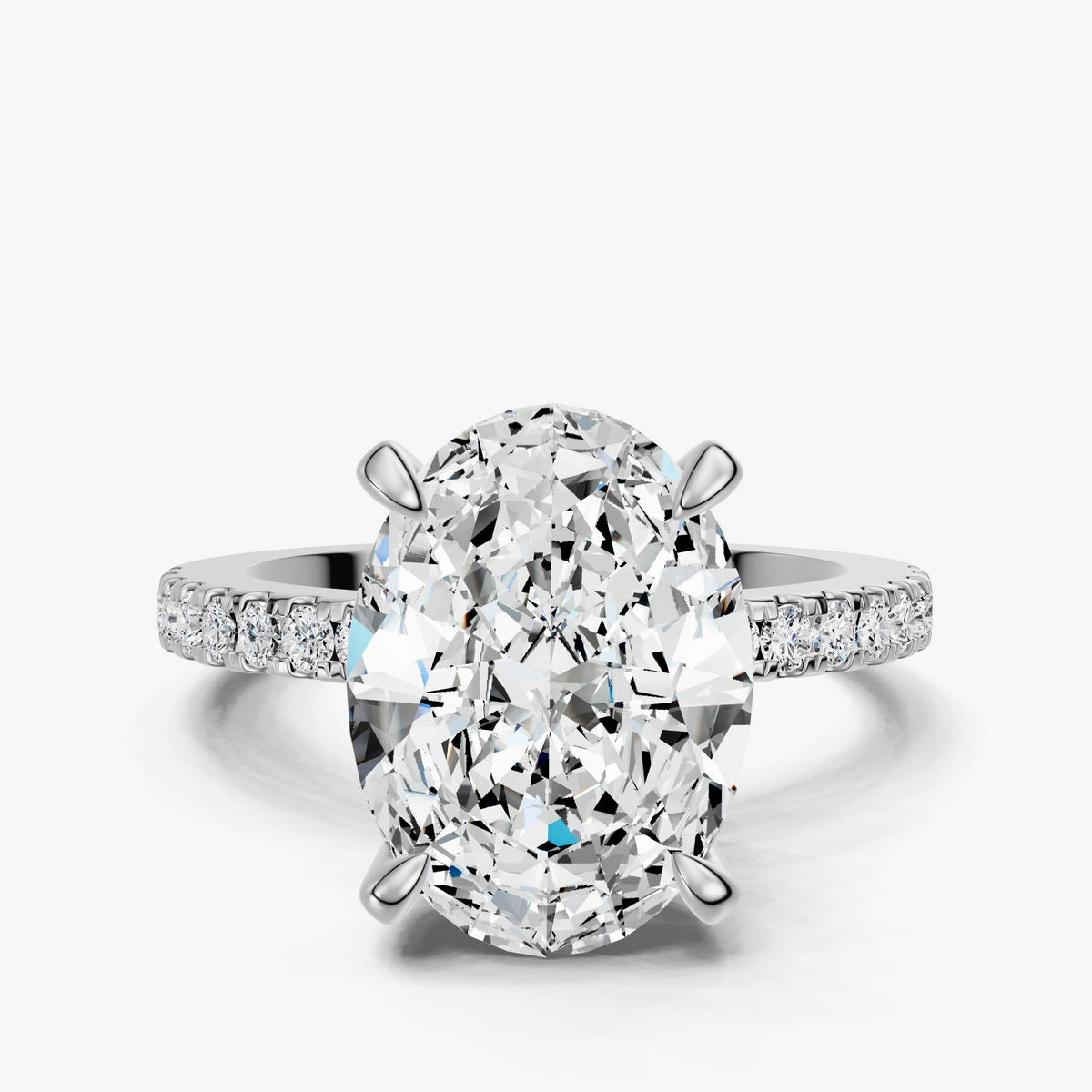 Classic Accented Engagement Ring (0.27 carats) - 1.80mm wide band.