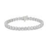 Round Link Tennis Bracelet (10 carats) 14kt White Gold
