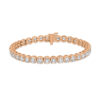 Round Link Tennis Bracelet (10 carats) 14kt Rose Gold