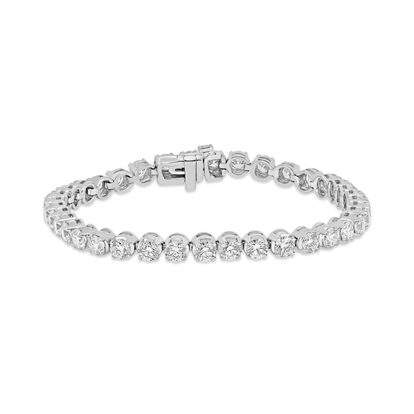 Round-Link Diamond Tennis Bracelet (8 carats) - Gabriel Edward Jewelers