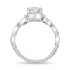 Tie The Knot Halo Engagement Ring (0.43 carats) side view