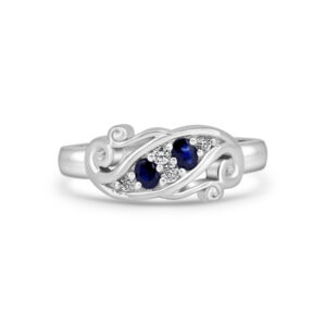 Elegant Sapphire Cocktail Ring (0.24 carats total)