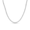 14kt white gold 3 mm diamond tennis necklace