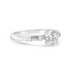 Classic Baguette Engagement Ring Setting (0.30 carats) side view