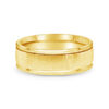 Grooved Comfort Fit Gent's Band (8 mm) yellow gold