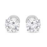 3 carat total weight Diamond Stud Earrings (14kt White Gold)