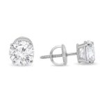 3 carat total weight Diamond Stud Earrings (14kt White Gold)