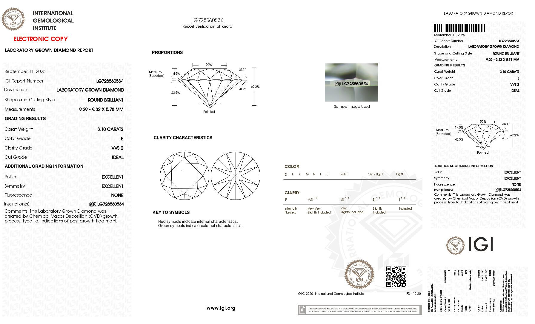 6.02 carats total Diamond Studs - Image 3