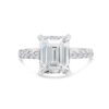Classic Accented Engagement Ring in 14kt White Gold (shown with 3 carat Diamond in the center)