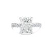 Classic Accented Engagement Ring in 14kt White Gold (shown with 3 carat Diamond in the center)