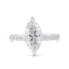 Classic Accented Engagement Ring in 14kt White Gold (shown with 3 carat Diamond in the center)