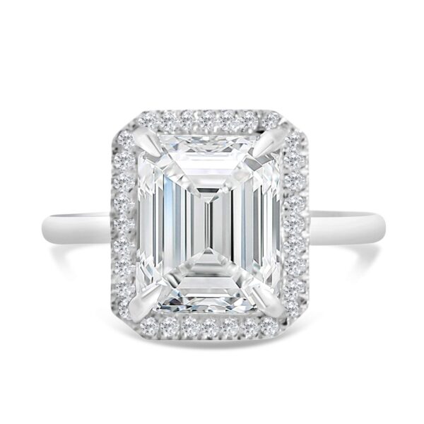 SOLITAIRE ENGAGEMENT RING WITH TOP HALO