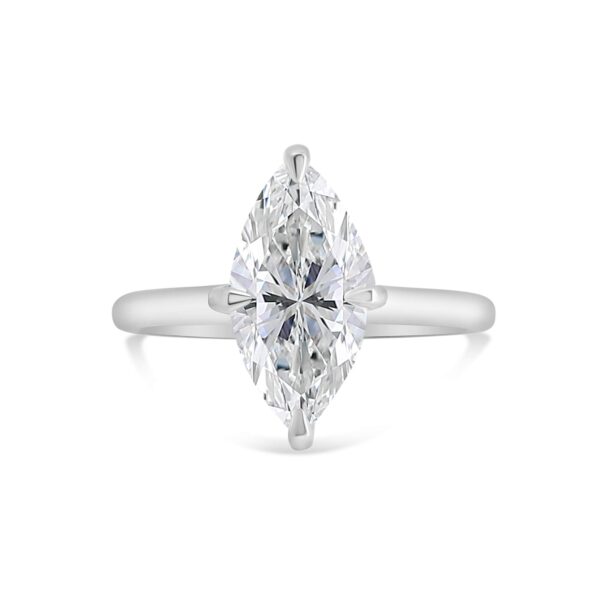 Classic Solitaire Engagement Ring in 14kt White Gold