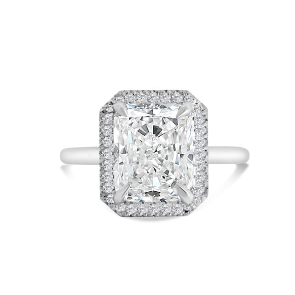 SOLITAIRE ENGAGEMENT RING WITH TOP HALO