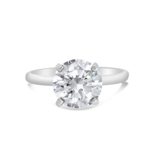 Classic Solitaire Engagement Ring in 14kt White Gold
