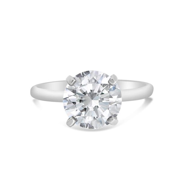 Classic Solitaire Engagement Ring in 14kt White Gold