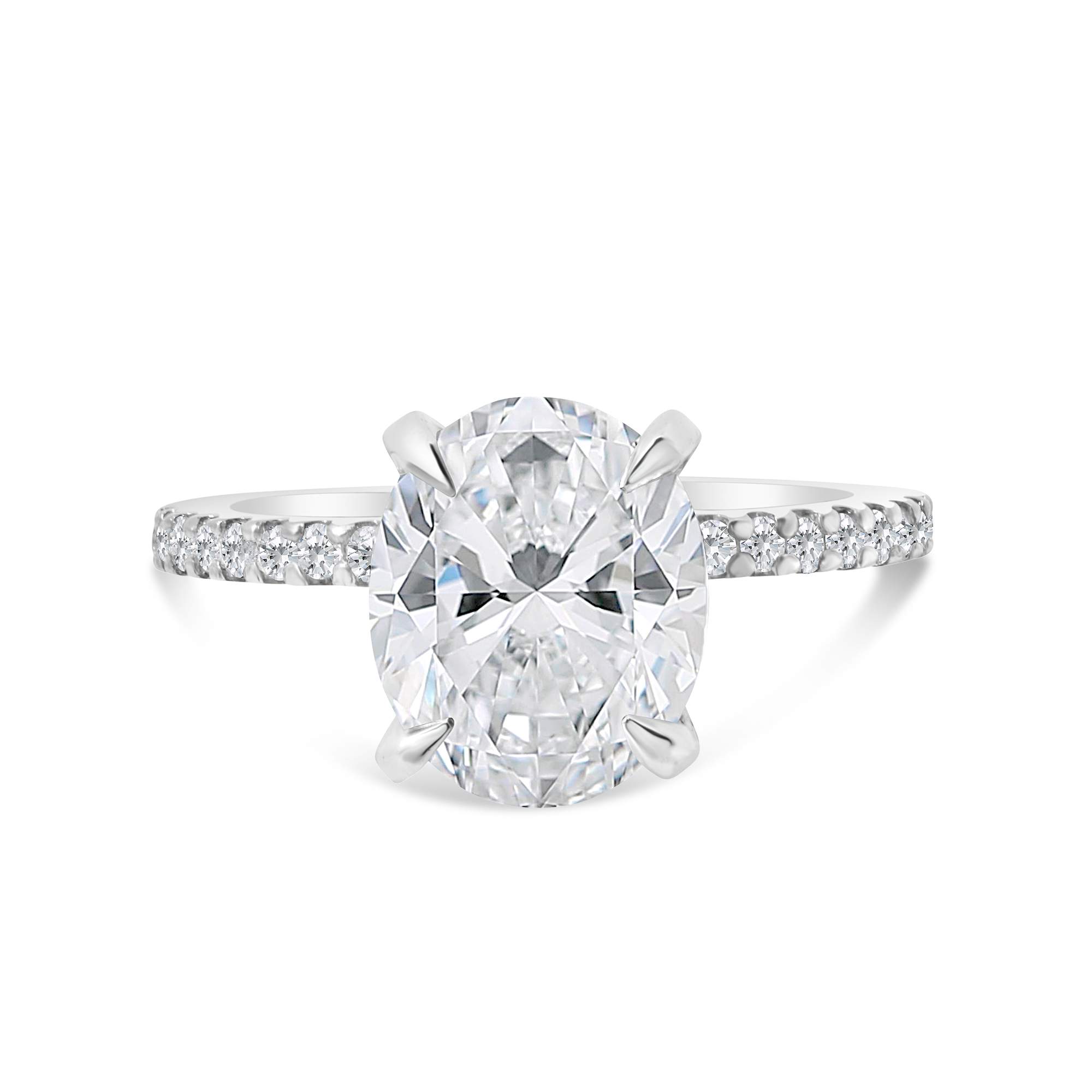 classic accented engagement ring
