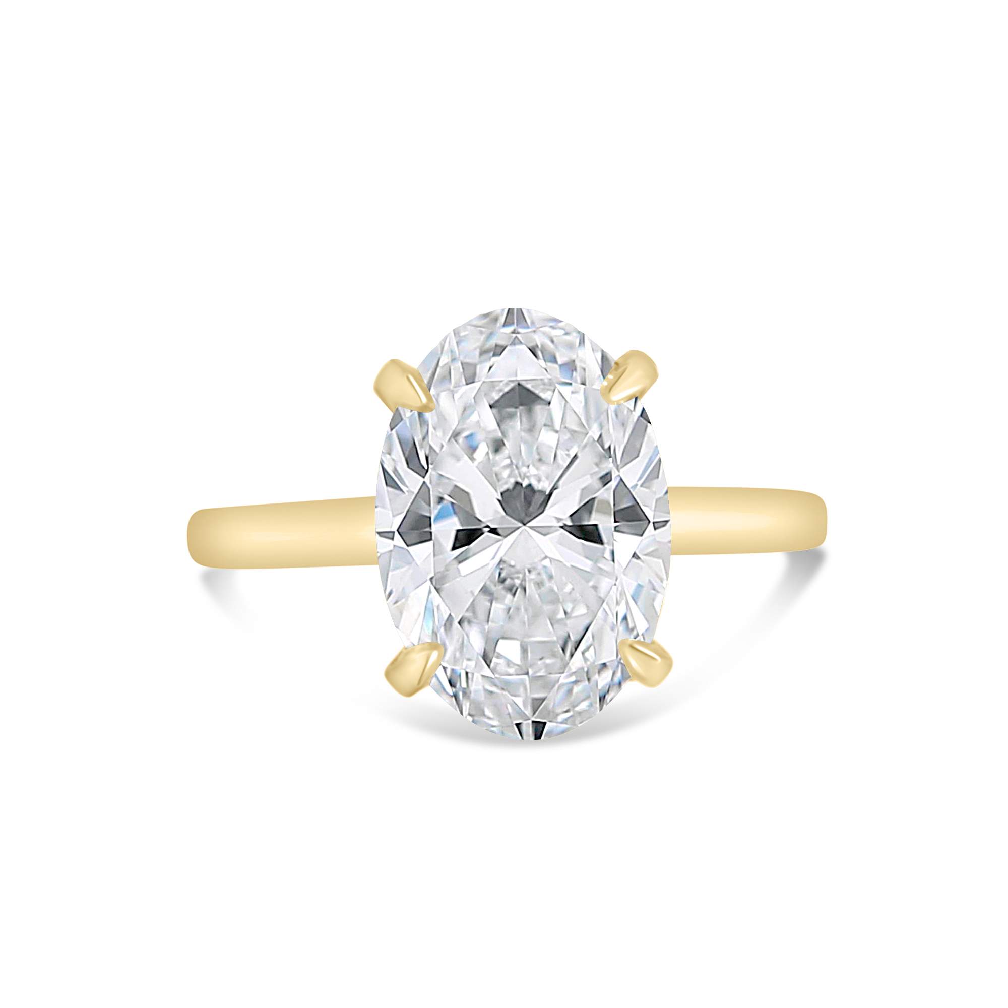 solitaire yellow gold engagement ring
