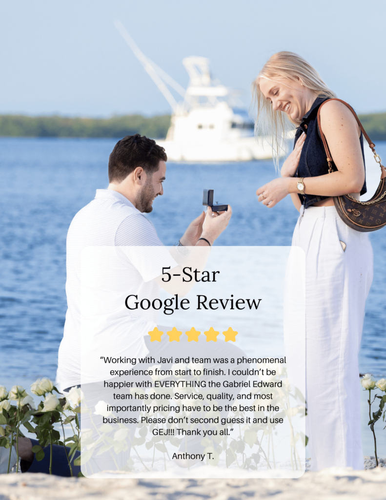 google review from engagement ring client