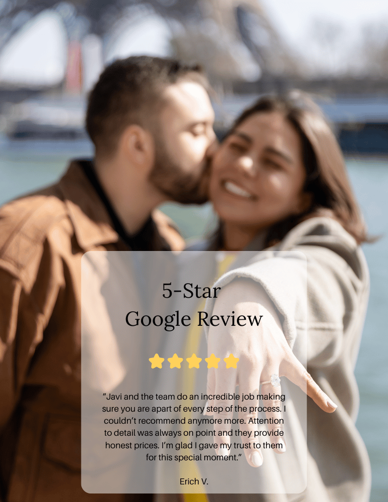 google review from engagement ring client