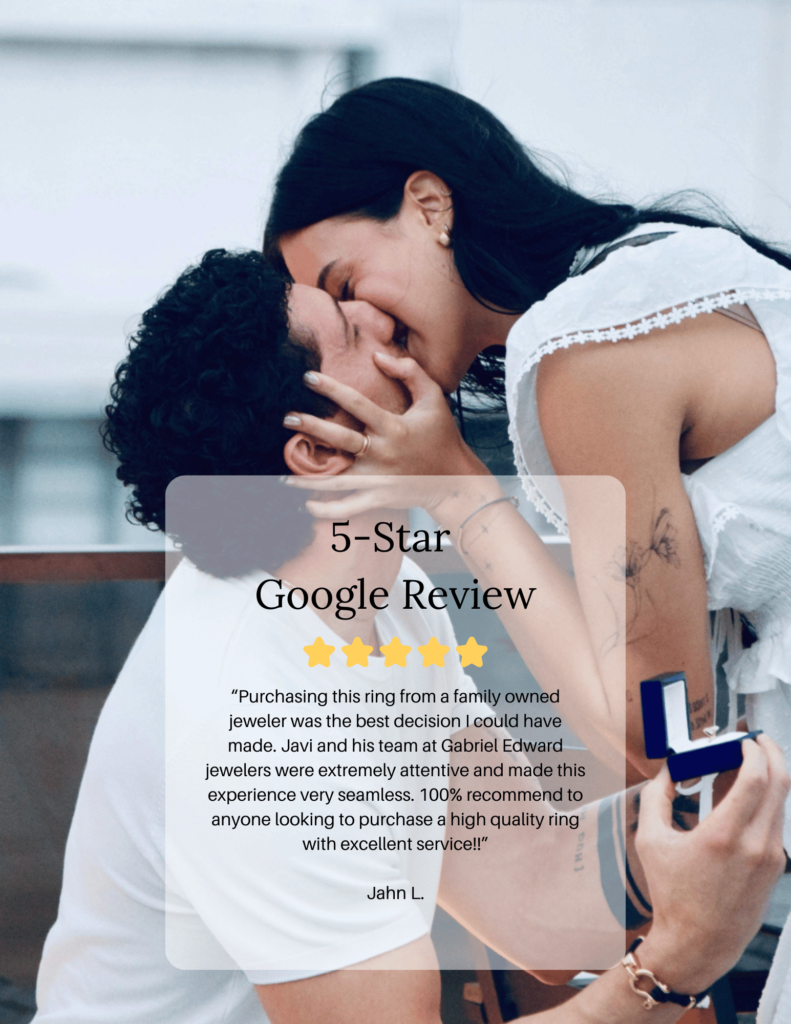 google review from engagement ring client