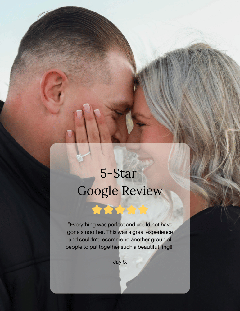 google review from engagement ring client