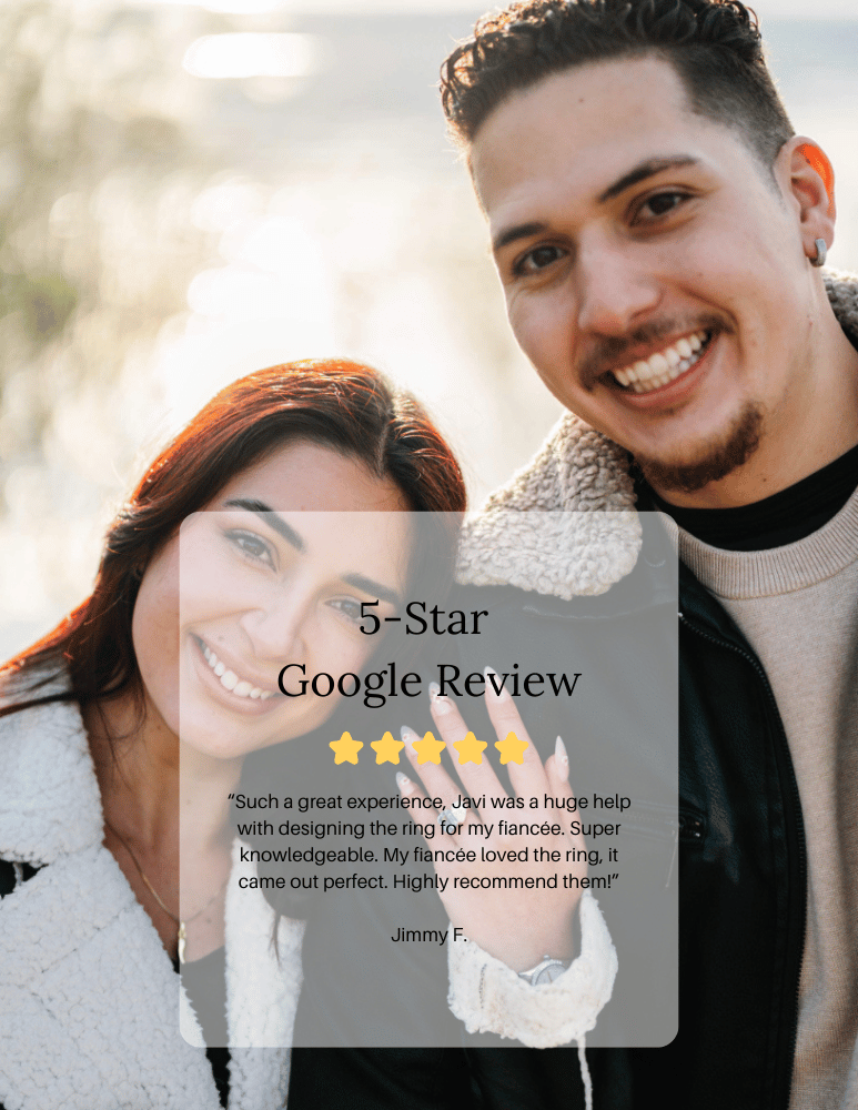 google review from engagement ring client