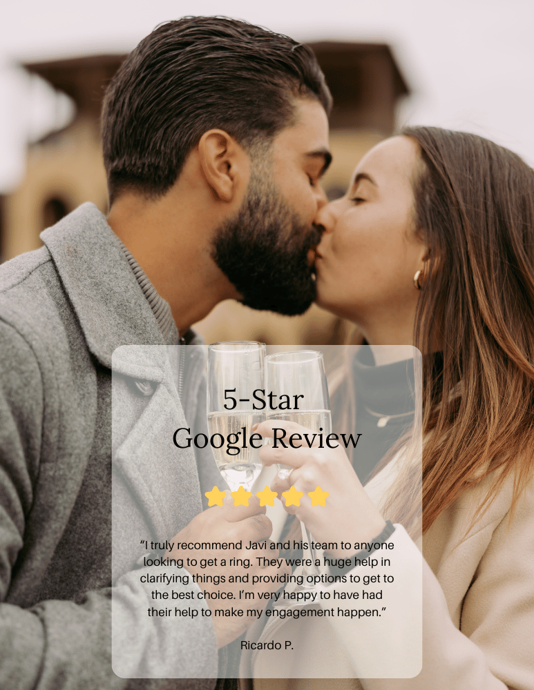 google review from engagement ring client