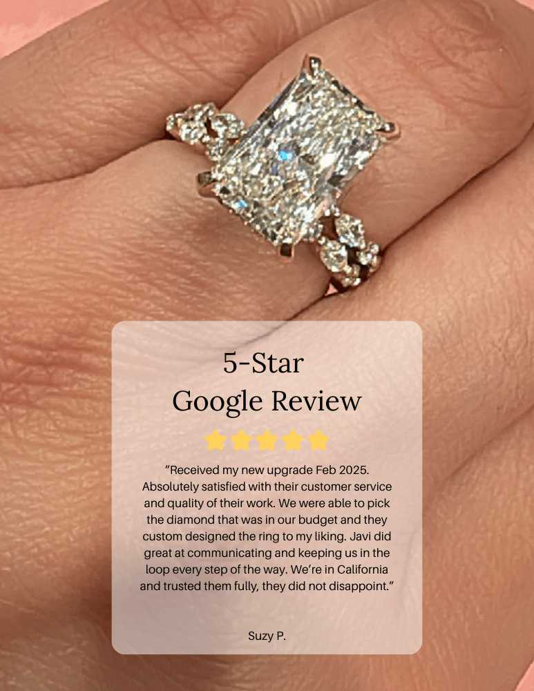 google review from engagement ring client