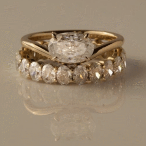 Jenny M.'s Engagement and Wedding Ring