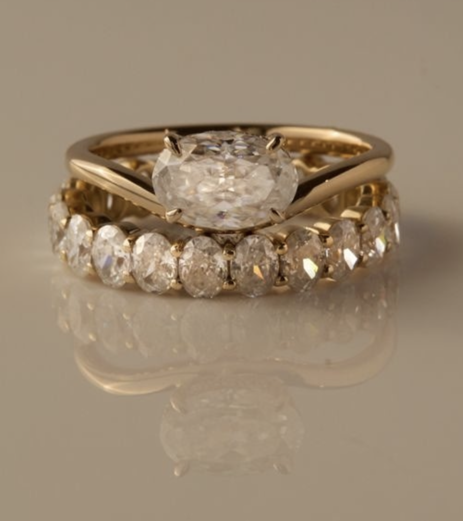 Jenny M.'s Engagement and Wedding Ring